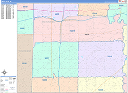 West Allis Wall Map Color Cast Style 2026